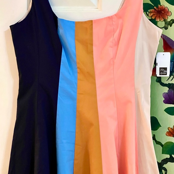 🌺🎉HP🎉🌺 NWT Staud Wells Mini Dress Land And Sea - Picture 11 of 16